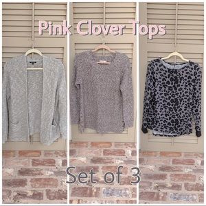 Pink Clover Tops Bundle of 3 New Condition